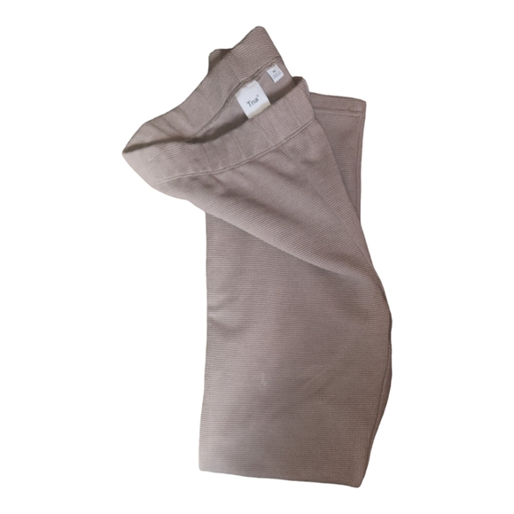 Tna Waffle Knit Butter Leggings, Taupe, Size Medium - Picture 6 of 11